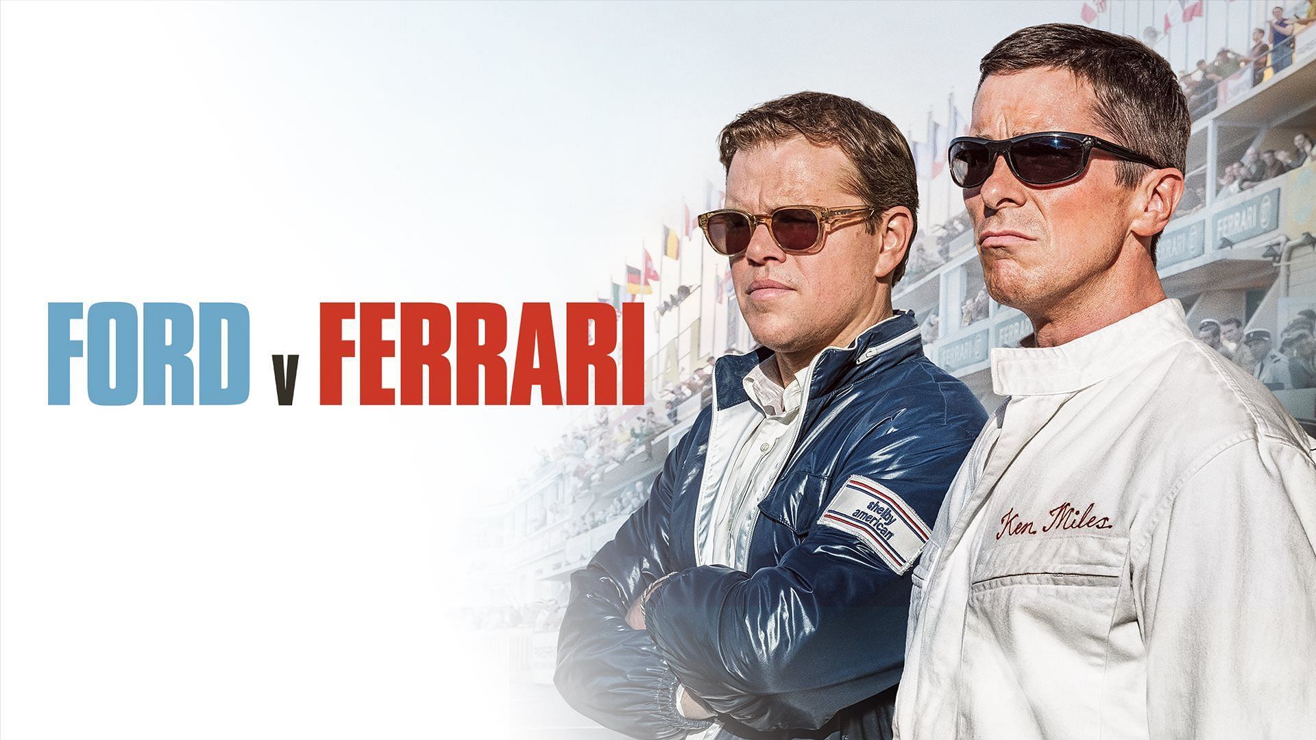 Damon and Bale in the sports drama (Image via Prime Video)